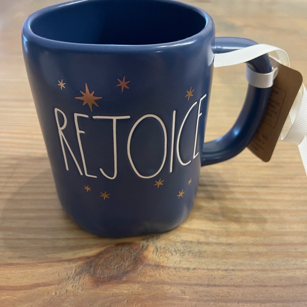 Rae Dunn Rejoice Ceramic Mug